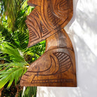 Polynesian Carved Wall Plaque 16"