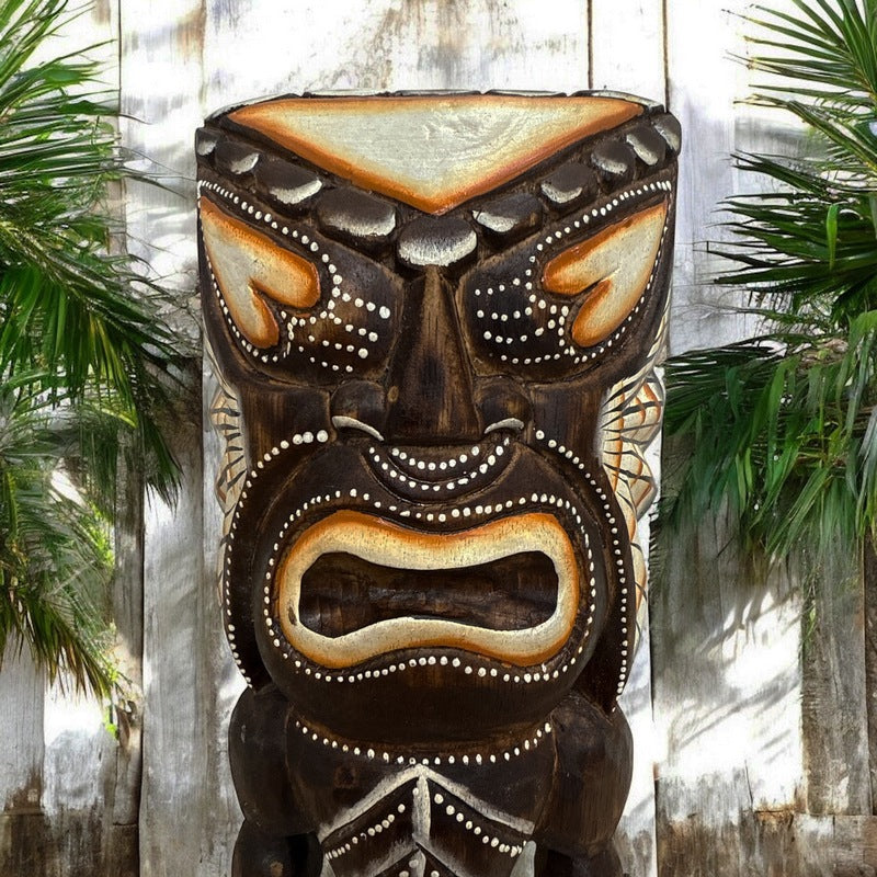 Tiki Figure Wall Plaque 16"