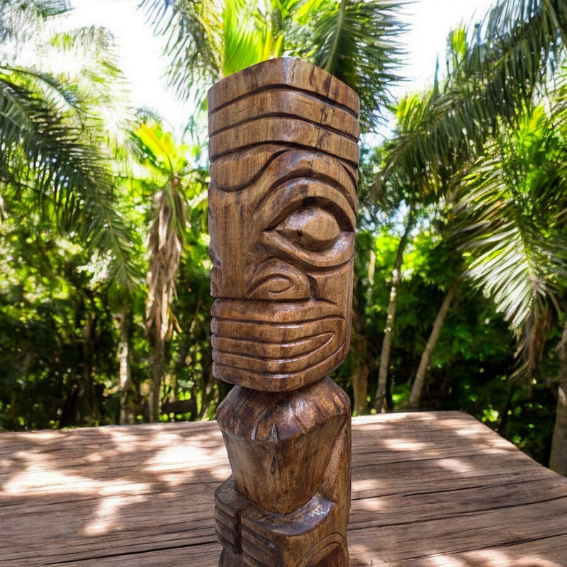 Marquesas Island Totem | Polynesian Heritage 32"