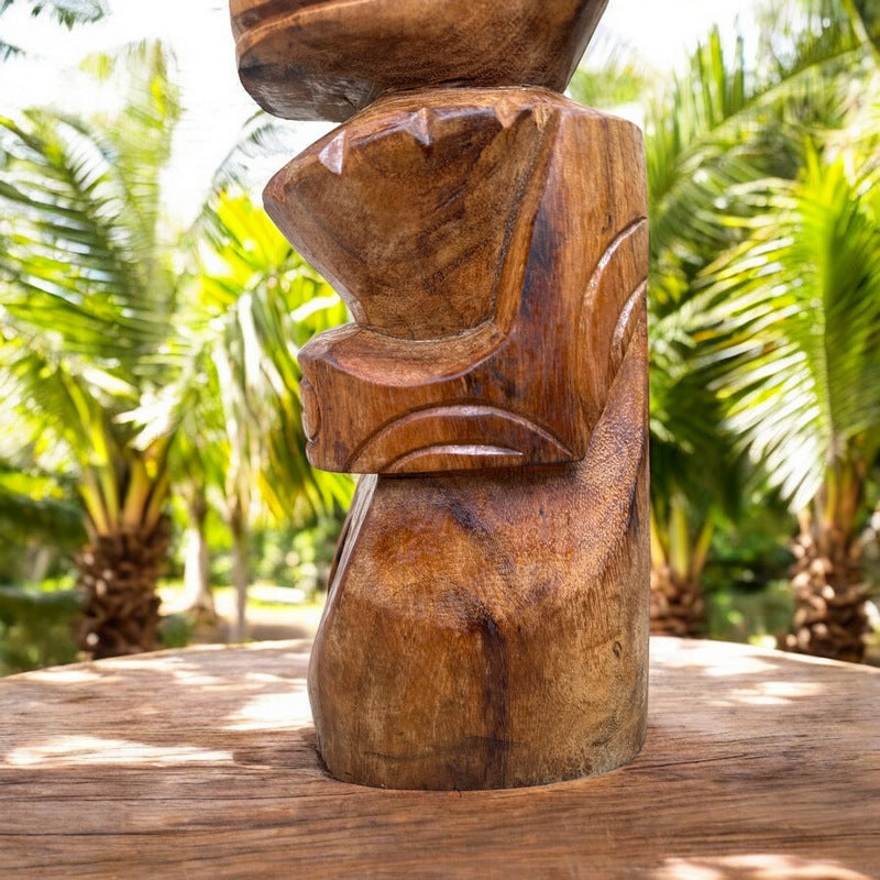 Marquesas Island Totem | Polynesian Heritage 20"