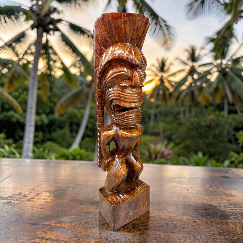Kanaloa Tiki | Hawaii Museum Replica 32" (Mission Oak)