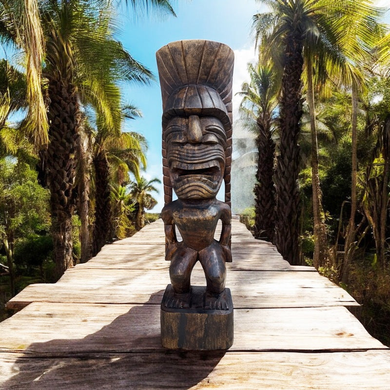 Kanaloa Tiki | Hawaii Museum Replica 32" (Stained)