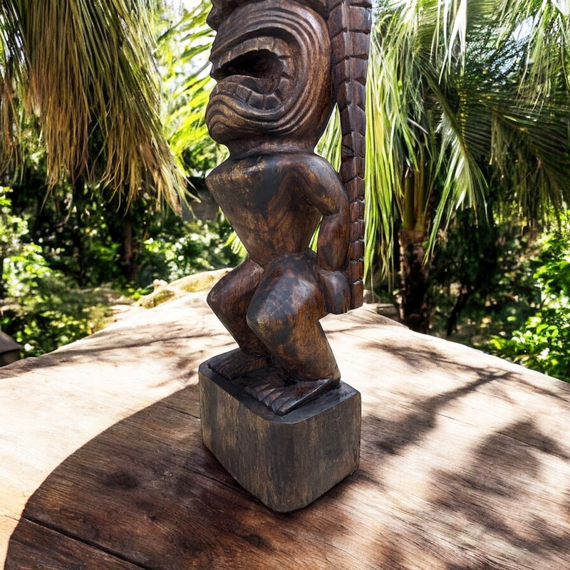 Kanaloa Tiki | Hawaii Museum Replica 32" (Stained)