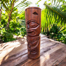 Warrior and Strength Tiki Totem | Hawaiian Décor 20" (Stained)