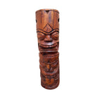 Warrior and Strength Tiki Totem | Hawaiian Décor 20" (Stained)