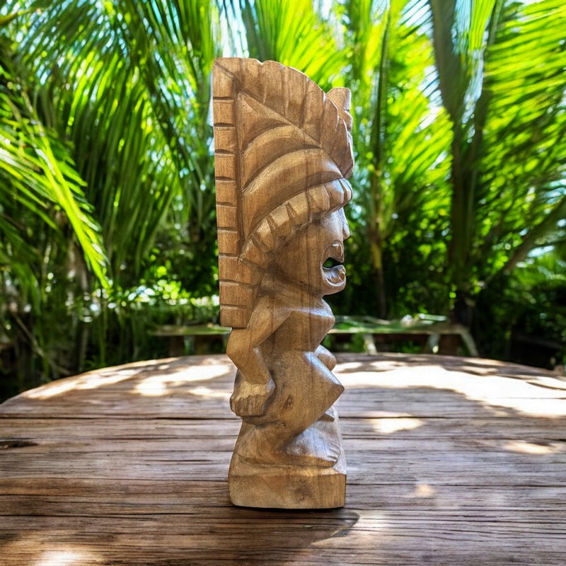Lono Tiki God | Hawaiian Museum Replica 12" (Natural)