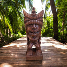 Lono Tiki God | Hawaiian Museum Replica 12" (Stained)