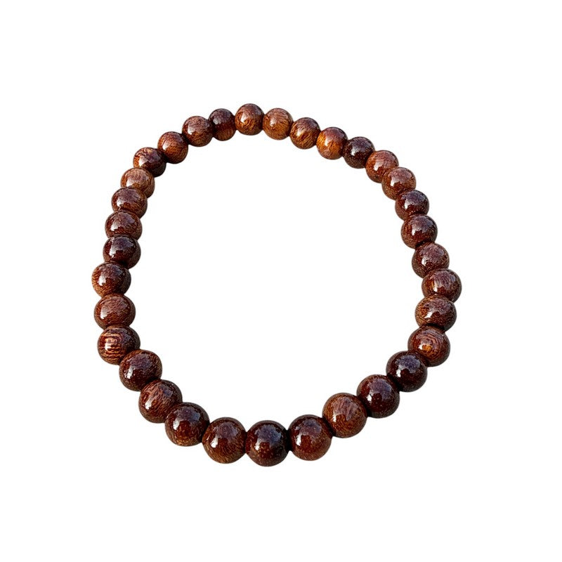 Koa Wood Bead Bracelet 6mm