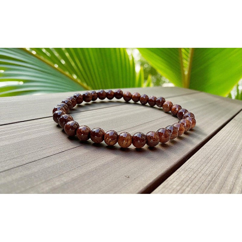 Koa Wood Bead Bracelet 6mm