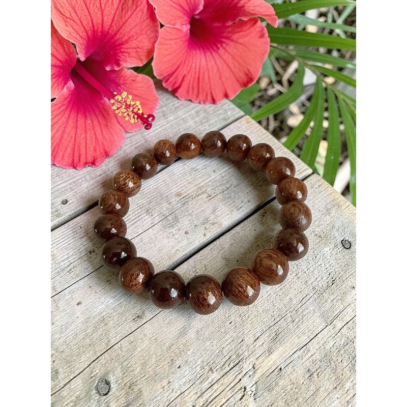 Koa Wood Bead Bracelet 10mm