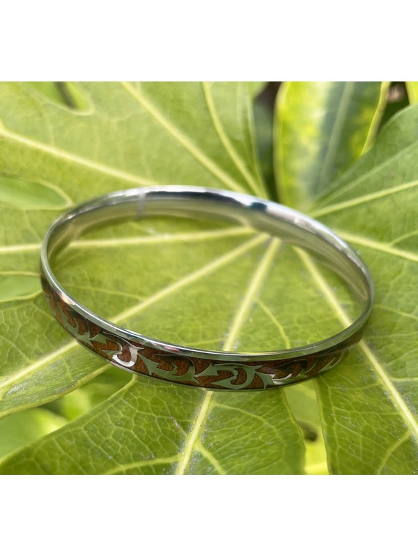 Wood & Stainless Bracelet