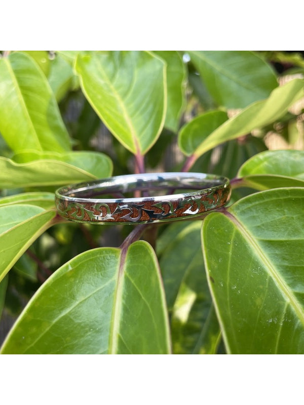 Wood & Stainless Bracelet