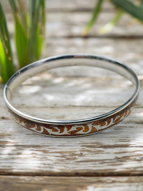 Wood & Stainless Bracelet