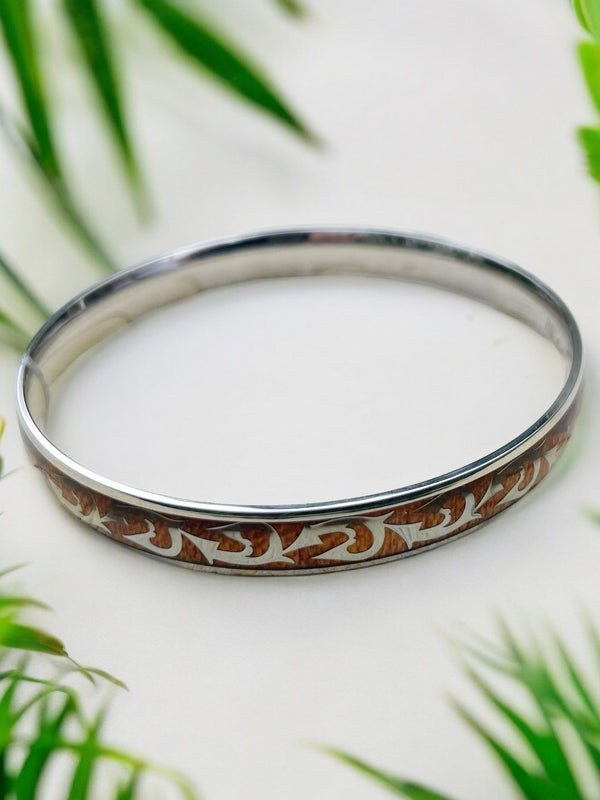 Wood & Stainless Bracelet