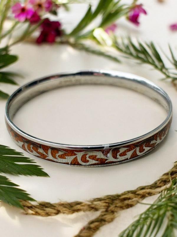 Wood & Stainless Bracelet