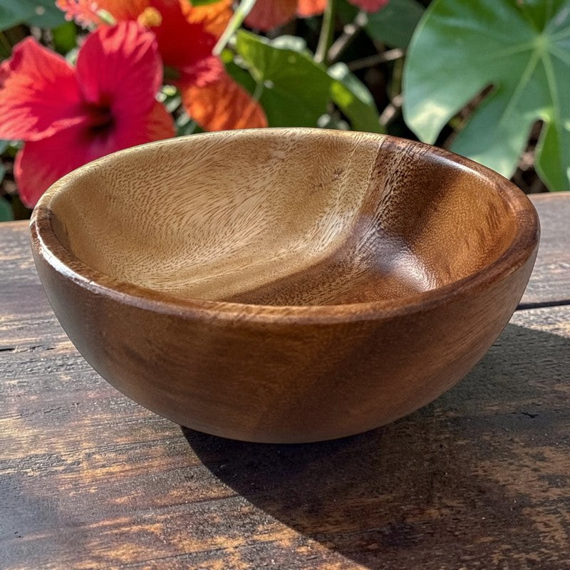 Acacia Wood Rice Bowls (Set of 6)