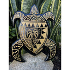 Honu (Sea Turtle) w/ Palm Tree | Wall Plaque 16"