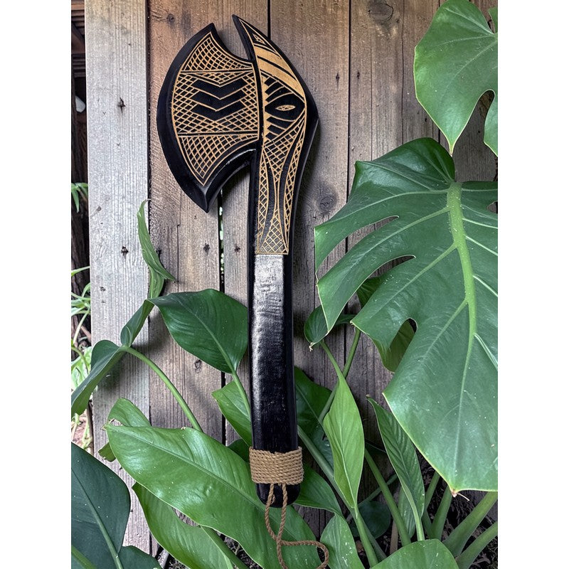 Hawaiian Axe Club Black | Polynesian Replica