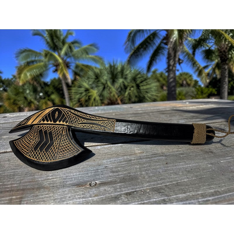 Hawaiian Axe Club Black | Polynesian Replica