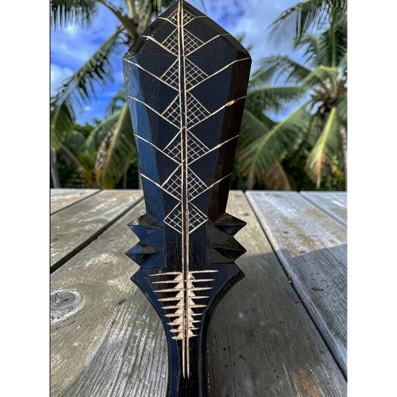 Hawaiian Spear Club Black | Polynesian Replica