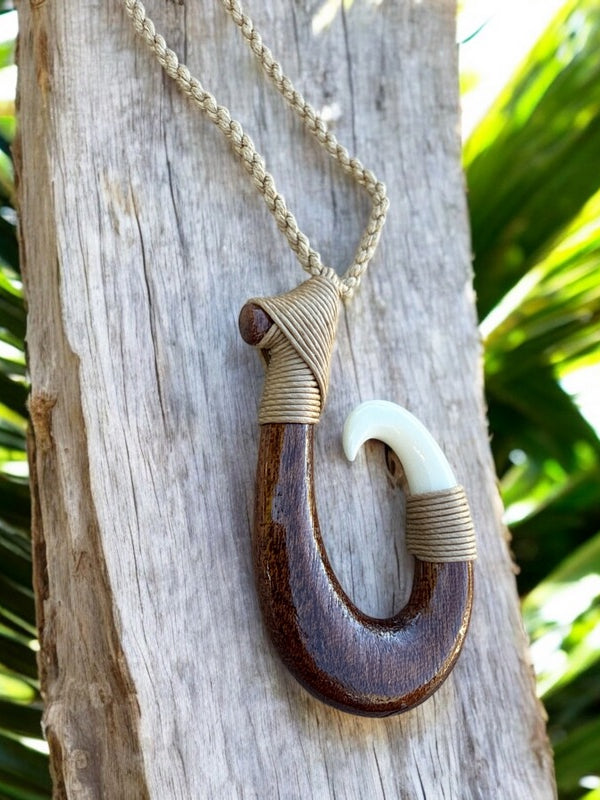 Koa Wood Hawaiian Fish Hook (Makau)