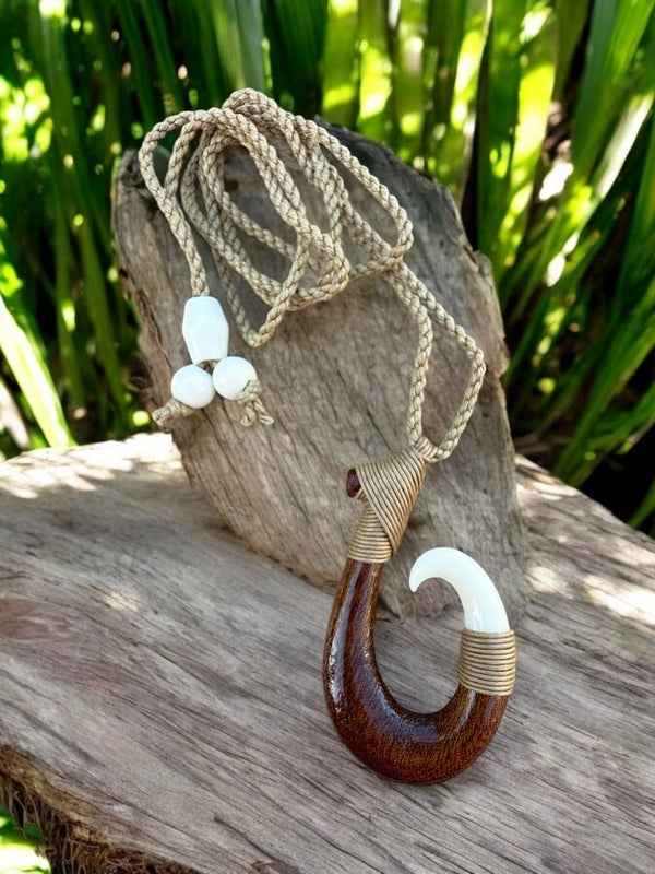 Koa Wood Hawaiian Fish Hook (Makau)