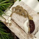 Koa and Bone Makau with Engraving