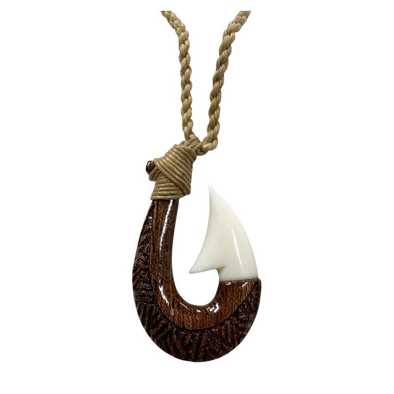 Koa and Bone Makau with Engravings