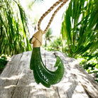 Jade Fish Hook Necklace w/ Engravings