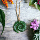 Jade Wave Swirl Necklace