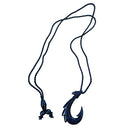 Black Jade Fish Hook Necklace