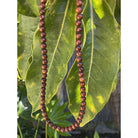 Hawaiian Koa Wood Necklace or Bracelet 28" | 6mm Beads