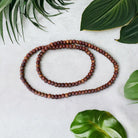 Hawaiian Koa Wood Necklace or Bracelet 28" | 6mm Beads