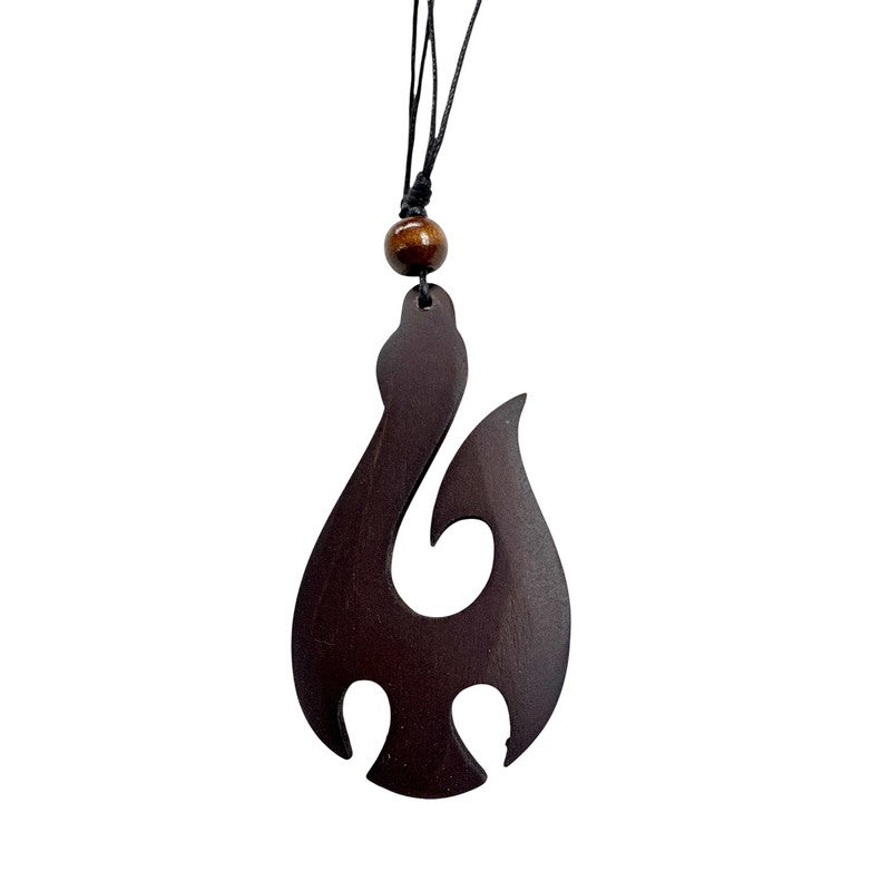 Wooden Hei-Matau Necklace