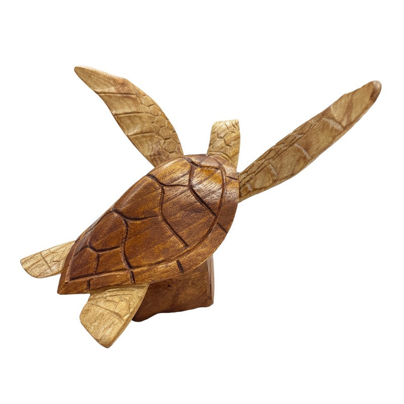 Hawaiian Sea Turtle Swimming 8" | Ocean Life Carving
