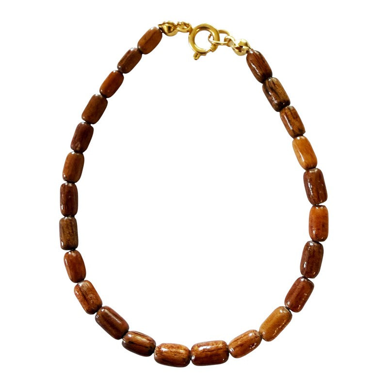 Koa Wood Rice Bead Bracelet