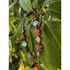 Koa Plumeria Flower with Abalone Bracelet