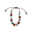Koa Plumeria Flower with Abalone Bracelet