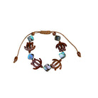 Koa Sea Turtle with Abalone Bracelet