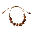Koa Wood All Hearts Bracelet