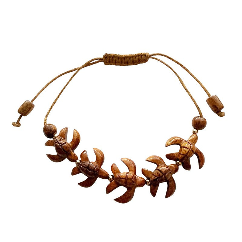 Koa Sea Turtles (Honu) Bracelet