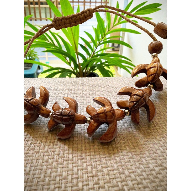 Koa Sea Turtles (Honu) Bracelet