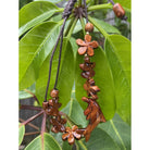 Dolphin and Plumeria Flower Koa Bracelet