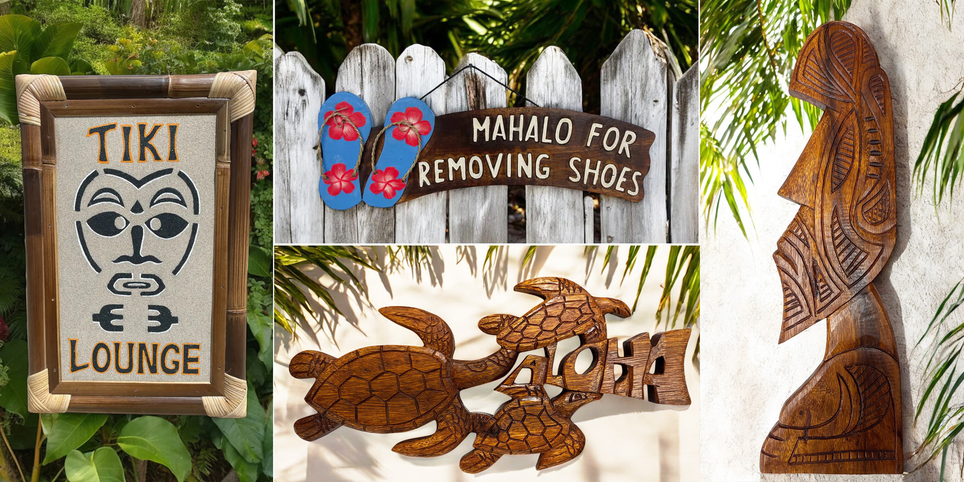 Hawaiian Wooden Signs Makana Hut