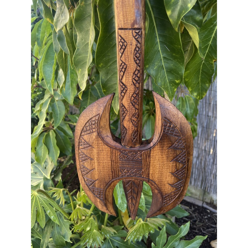 Hawaiian Double Axe Club | Polynesian Replica