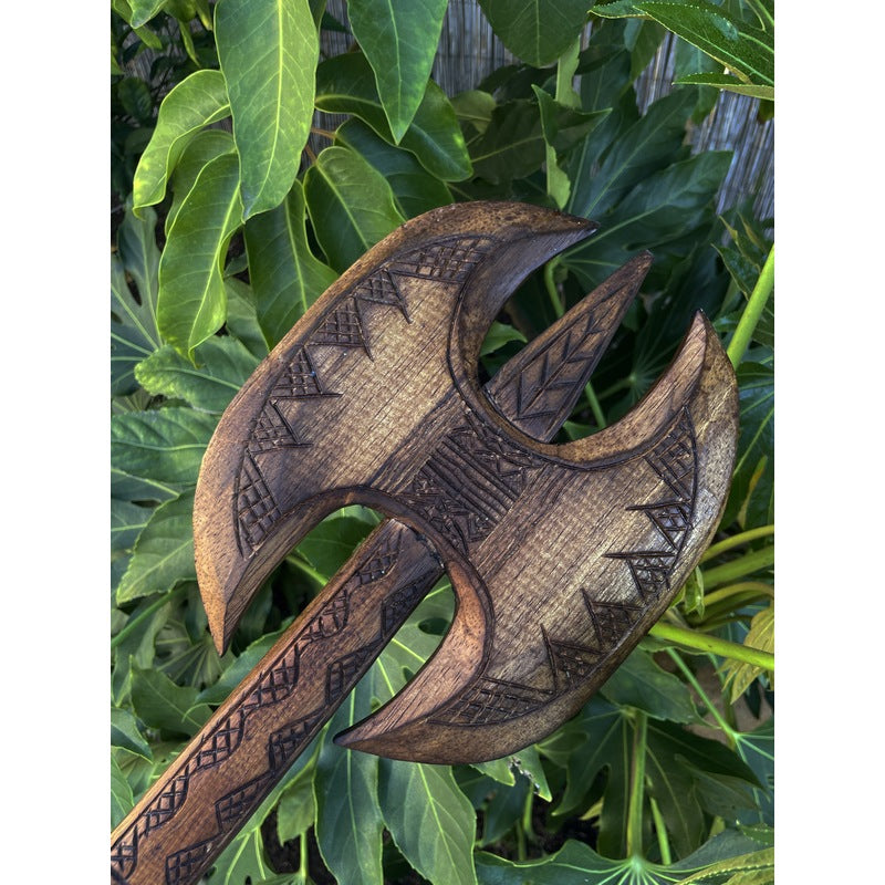 Hawaiian Double Axe Club | Polynesian Replica