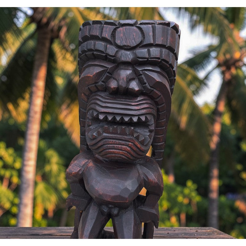 Kanaloa Tiki | Hawaii Museum Replica 16" (Stained)