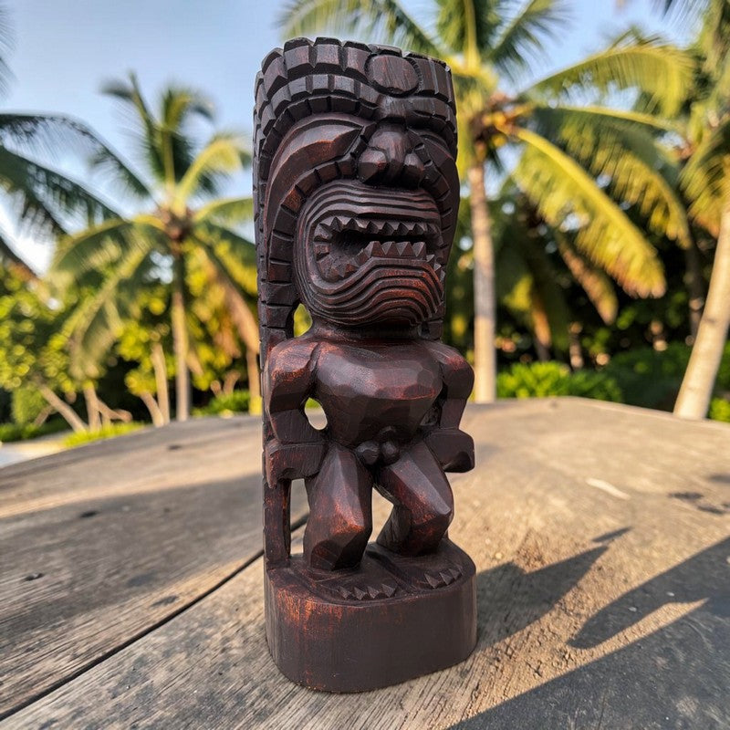 Kanaloa Tiki | Hawaii Museum Replica 16" (Stained)