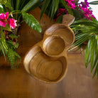 Acacia Wood Ukulele Tray w/ 3 Compartments