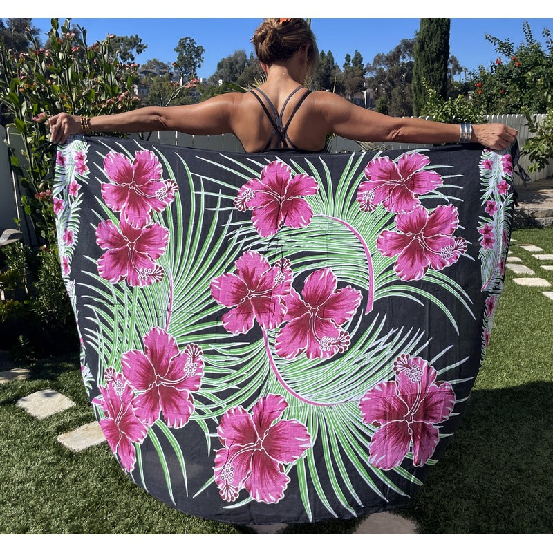 Hawaiian Magenta Flowers | Pareo